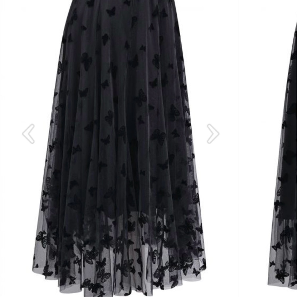 Lace and Tulle Butterfly ballet aline skirt Whimsigoth fairy balletcore - Picture 2 of 8